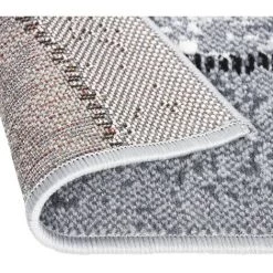 TRUE DEAL Tapis BCF Gris Avec Motif De Blocs 80x250 Cm 8 TRUE DEAL Tapis BCF Gris Avec Motif De Blocs 80x250 Cm -Tapis et paillasson Soldes 57836229 4