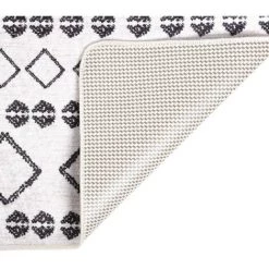 TRUE DEAL Tapis Lavable Antidérapant 120x180 Cm Noir Et Blanc -Tapis et paillasson Soldes 57836989 3