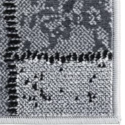 TRUE DEAL Tapis BCF Gris Avec Motif De Blocs 80x150 Cm -Tapis et paillasson Soldes 57837446 4