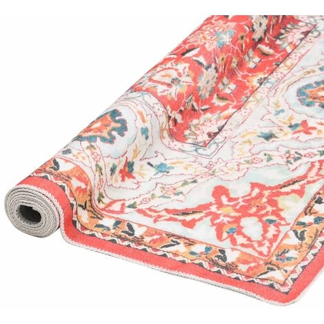 TRUE DEAL Tapis Imprimé Lavable Pliable Multicolore 120x170 Cm Polyester 2 TRUE DEAL Tapis Imprimé Lavable Pliable Multicolore 120x170 Cm Polyester – Image 2