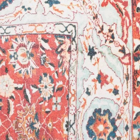 TRUE DEAL Tapis Imprimé Lavable Pliable Multicolore 120x170 Cm Polyester 4 TRUE DEAL Tapis Imprimé Lavable Pliable Multicolore 120x170 Cm Polyester – Image 4