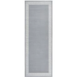 TRUE DEAL Tapis BCF Gris Avec Motif 100x250 Cm