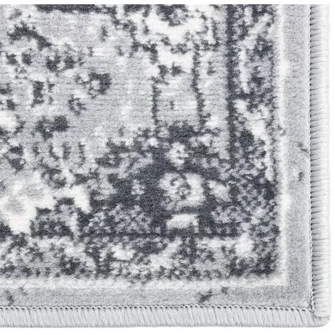 TRUE DEAL Tapis BCF Gris Oriental 80x150 Cm 3 TRUE DEAL Tapis BCF Gris Oriental 80x150 Cm – Image 3