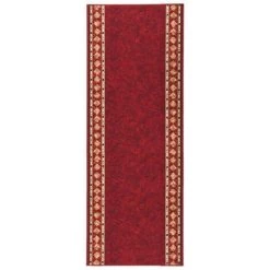 TRUE DEAL Tapis De Couloir Antidérapant Rouge 80x250 Cm