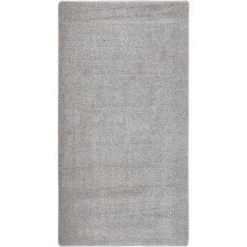 TRUE DEAL Tapis Shaggy Antidérapant Gris Clair 80x150 Cm