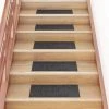 TRUE DEAL Tapis D'escalier Autocollants Rectangulaire 15 Pcs 60x25cm Gris