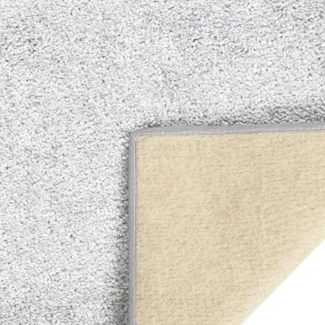 TRUE DEAL Tapis à Poils Souples Antidérapant 67x180 Cm Gris Clair 2 TRUE DEAL Tapis à Poils Souples Antidérapant 67x180 Cm Gris Clair – Image 2