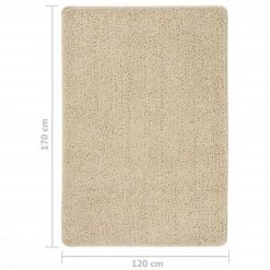 TRUE DEAL Tapis Shaggy Antidérapant Crème 120x170 Cm -Tapis et paillasson Soldes 57846903 5