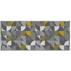 DOUCEUR D'INTÉRIEUR Tapis Rectangle 50x120 Cm Rythmo Gris - Gris