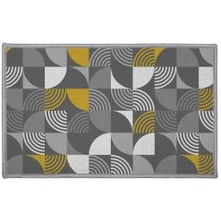 DOUCEUR D'INTÉRIEUR Tapis Rectangle 50x80 Cm Rythmo Gris - Gris