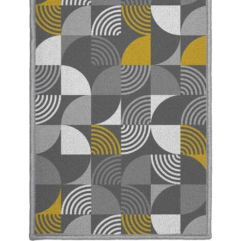 DOUCEUR D'INTÉRIEUR Tapis Rectangle 50x80 Cm Rythmo Gris - Gris 2 DOUCEUR D'INTÉRIEUR Tapis Rectangle 50x80 Cm Rythmo Gris - Gris – Image 2