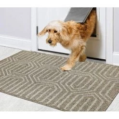 TINOR Paillassons Pour Entrée Marron Tapis Intérieur 50 X 80 Cm Lavable En Machine Antidérapant Absorbant Tapis De Porte Imperméable Pour Extérieur, Jardin, Couloir