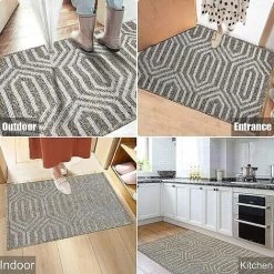 TINOR Paillassons Pour Entrée Marron Tapis Intérieur 50 X 80 Cm Lavable En Machine Antidérapant Absorbant Tapis De Porte Imperméable Pour Extérieur, Jardin, Couloir 8 TINOR Paillassons Pour Entrée Marron Tapis Intérieur 50 X 80 Cm Lavable En Machine Antidérapant Absorbant Tapis De Porte Imperméable Pour Extérieur, Jardin, Couloir -Tapis et paillasson Soldes 57911501 4