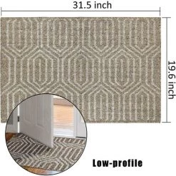 TINOR Paillassons Pour Entrée Marron Tapis Intérieur 50 X 80 Cm Lavable En Machine Antidérapant Absorbant Tapis De Porte Imperméable Pour Extérieur, Jardin, Couloir 9 TINOR Paillassons Pour Entrée Marron Tapis Intérieur 50 X 80 Cm Lavable En Machine Antidérapant Absorbant Tapis De Porte Imperméable Pour Extérieur, Jardin, Couloir -Tapis et paillasson Soldes 57911501 5