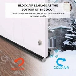 TINOR 1PCS Bas De Porte Double Isolant,Boudin De Porte Stop Froid,Bas De Porte Isolant Double Protection Contre Courants D'air Anti Bruit (1PCS, Noir) 7 TINOR 1PCS Bas De Porte Double Isolant,Boudin De Porte Stop Froid,Bas De Porte Isolant Double Protection Contre Courants D'air Anti Bruit (1PCS, Noir) -Tapis et paillasson Soldes 57911783 3