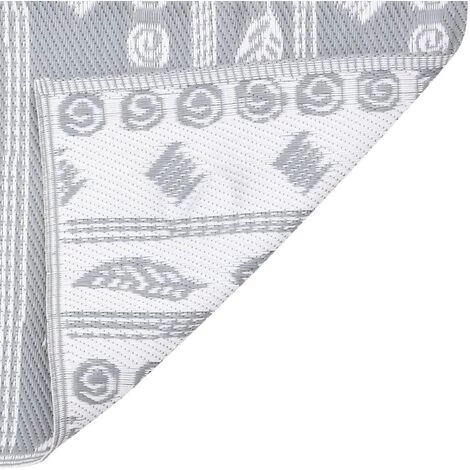 VidaXL Tapis D'extérieur Gris 190x290 Cm PP - Gris 4 VidaXL Tapis D'extérieur Gris 190x290 Cm PP - Gris – Image 4