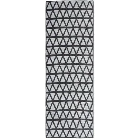 VidaXL Tapis D'extérieur Noir 80x250 Cm PP - Noir 2 VidaXL Tapis D'extérieur Noir 80x250 Cm PP - Noir – Image 2