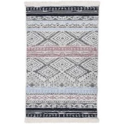 VidaXL Tapis Rose Et Aqua 160x230 Cm Coton - Rose
