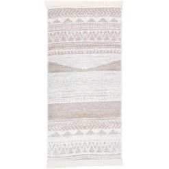 VidaXL Tapis Beige 100x200 Cm Coton - Beige