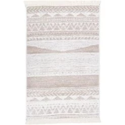 VidaXL Tapis Beige 160x230 Cm Coton - Beige