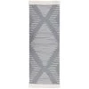 VidaXL Tapis Gris Foncé 100x300 Cm Coton - Gris