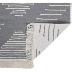 VidaXL Tapis Gris Foncé 100x300 Cm Coton - Gris 8 VidaXL Tapis Gris Foncé 100x300 Cm Coton - Gris -Tapis et paillasson Soldes 57912814 4