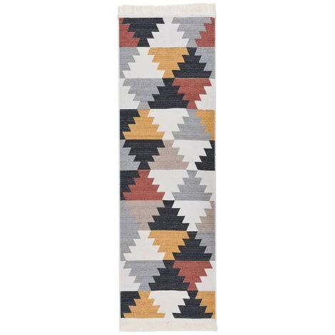 VidaXL Tapis Multicolore 80x300 Cm Coton - Multicolore 1 VidaXL Tapis Multicolore 80x300 Cm Coton - Multicolore