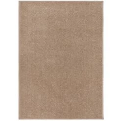 VidaXL Tapis à Poils Courts 120x170 Cm Marron - Brun