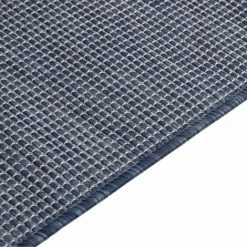 VidaXL Tapis à Tissage Plat D'extérieur 80x150 Cm Bleu - Bleu -Tapis et paillasson Soldes 57912961 4