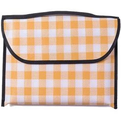 PERLE RARE Couverture De Pique-Nique Couverture De Plage Tapis De Pique-Nique Couverture De Camping Imperméable Anti-Sable Pour Famille Amis Plage Camping Voyage Utilisation (90 * 150, Jaune)