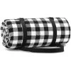 PERLE RARE Couverture Tapis De Pique-Nique Imperméable Pliable Pour Camping Jardin, 150 X 200cm Noir
