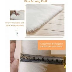 LANGRAY Imitation Peau De Mouton Canapé Coussin De Sol Cachemire Coussin Complet Gris 40*60cm 7 LANGRAY Imitation Peau De Mouton Canapé Coussin De Sol Cachemire Coussin Complet Gris 40*60cm -Tapis et paillasson Soldes 58057013 3