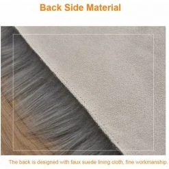 LANGRAY Imitation Peau De Mouton Canapé Coussin De Sol Cachemire Coussin Complet Gris 40*60cm 9 LANGRAY Imitation Peau De Mouton Canapé Coussin De Sol Cachemire Coussin Complet Gris 40*60cm -Tapis et paillasson Soldes 58057013 5