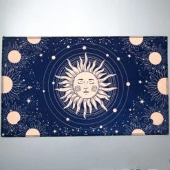 DONTODENT Tapis De Tarot Divinatoire De Table - Tapis De Cartes À Jouer Tarot , Accessoires De Jeux De Cartes Tarots Pour La Décoration Intérieure - 06#60*60cm