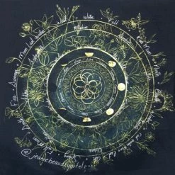 DONTODENT Tapis De Tarot Divinatoire De Table - Tapis De Cartes À Jouer Tarot , Accessoires De Jeux De Cartes Tarots Pour La Décoration Intérieure - 01 #60*43cm