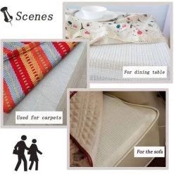 ROSIER HEQUN Sous-Tapis, Tapis Antidérapant, Antidérapante Pour Tapis - Tapis Sous-Couche, Moquette Tapis Stoppeur, Protection De Tapis Antidérapante (50*50cm)——VEBTles -Tapis et paillasson Soldes 58108205 4