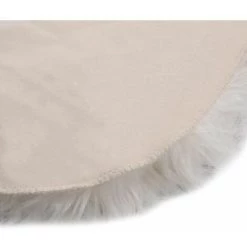 LITZEE Tapis Tapis 60 X 90 Cm Peau De Mouton Synthetique Melange De Gris -Tapis et paillasson Soldes 58112139 4