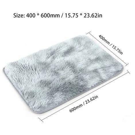 LANGRAY Tie-dye Dégradé Tapis Salon Table Basse Tapis Chambre Chevet Tatami Baie Vitrée Tapis Gris Foncé 40*60cm 5 LANGRAY Tie-dye Dégradé Tapis Salon Table Basse Tapis Chambre Chevet Tatami Baie Vitrée Tapis Gris Foncé 40*60cm – Image 5