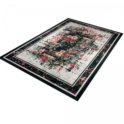 TAPIS PAS CHER Tapis Salon 50x80 Cm Rectangulaire IMPNUM 44 Noir Entrée Adapté Au Chauffage Par Le Sol - Noir 3 TAPIS PAS CHER Tapis Salon 50x80 Cm Rectangulaire IMPNUM 44 Noir Entrée Adapté Au Chauffage Par Le Sol - Noir – Image 3