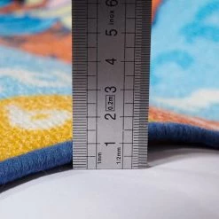 UNAMOURDETAPIS Tapis Enfant 50x80 Cm Rectangulaire WINNIE COUNT WITH ME Bleu Chambre Adapté Au Chauffage Par Le Sol - Bleu -Tapis et paillasson Soldes 58237444 4