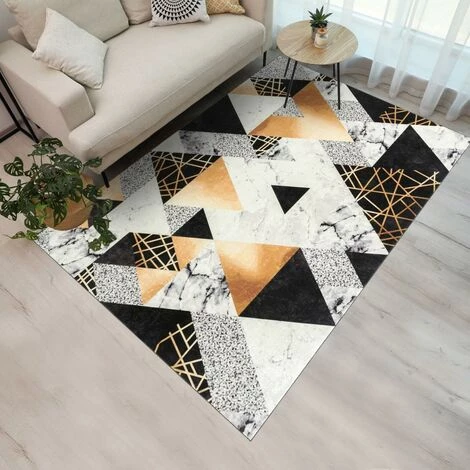 TAPIS PAS CHER Tapis Salon 50x80 Cm Rectangulaire IMPNUM 37 Noir Entrée Adapté Au Chauffage Par Le Sol - Noir 1 TAPIS PAS CHER Tapis Salon 50x80 Cm Rectangulaire IMPNUM 37 Noir Entrée Adapté Au Chauffage Par Le Sol - Noir