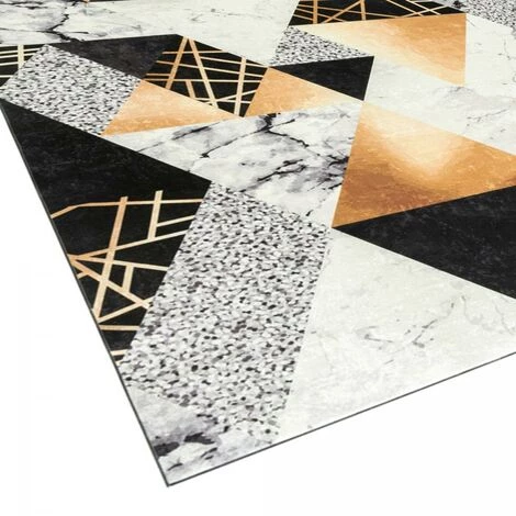 TAPIS PAS CHER Tapis Salon 50x80 Cm Rectangulaire IMPNUM 37 Noir Entrée Adapté Au Chauffage Par Le Sol - Noir 4 TAPIS PAS CHER Tapis Salon 50x80 Cm Rectangulaire IMPNUM 37 Noir Entrée Adapté Au Chauffage Par Le Sol - Noir – Image 4