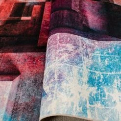 TAPIS PAS CHER Tapis Salon 50x80 Cm Rectangulaire IMPNUM 54 Multicolore Entrée Adapté Au Chauffage Par Le Sol - Multicolore -Tapis et paillasson Soldes 58238217 5