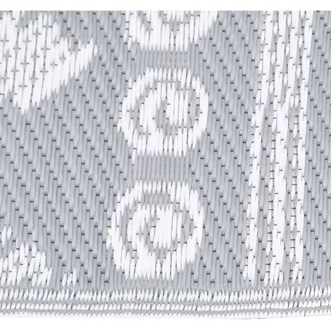 VidaXL Tapis D'extérieur Gris 80x150 Cm PP - Gris 3 VidaXL Tapis D'extérieur Gris 80x150 Cm PP - Gris – Image 3