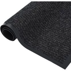 INLIFE Paillasson Rayé Anthracite 80x120 Cm