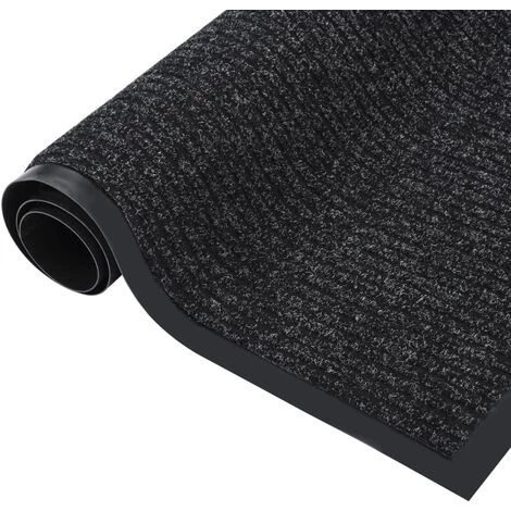 INLIFE Paillasson Rayé Anthracite 80x120 Cm 1 INLIFE Paillasson Rayé Anthracite 80x120 Cm