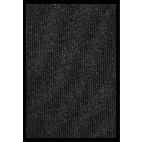 INLIFE Paillasson Rayé Anthracite 80x120 Cm 2 INLIFE Paillasson Rayé Anthracite 80x120 Cm – Image 2