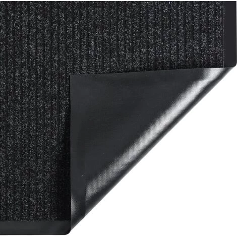 INLIFE Paillasson Rayé Anthracite 80x120 Cm 3 INLIFE Paillasson Rayé Anthracite 80x120 Cm – Image 3