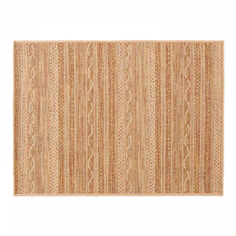 OVIALA Tapis D'extérieur Rectangulaire En Polypropylène 120x160 Cm Rouille - Marron 1 OVIALA Tapis D'extérieur Rectangulaire En Polypropylène 120x160 Cm Rouille - Marron