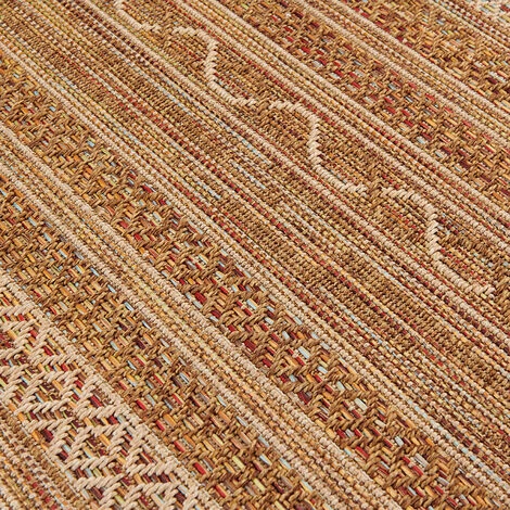 OVIALA Tapis D'extérieur Rectangulaire En Polypropylène 120x160 Cm Rouille - Marron 5 OVIALA Tapis D'extérieur Rectangulaire En Polypropylène 120x160 Cm Rouille - Marron – Image 5